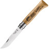 Складной нож Opinel №8, Sandvik 12C27, рукоять дуб, гравировка «рыба», 002334